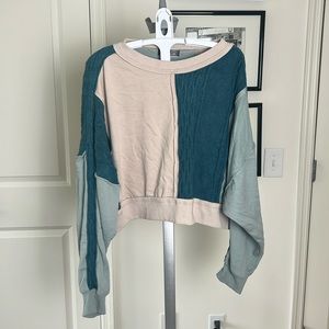 Blue Blush Multi Color Long Sleeve